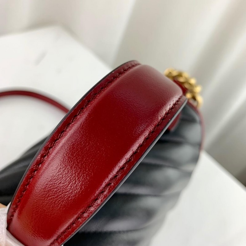 Replica Gucci Gg Marmont Small Top Handle Bag 498110 Black