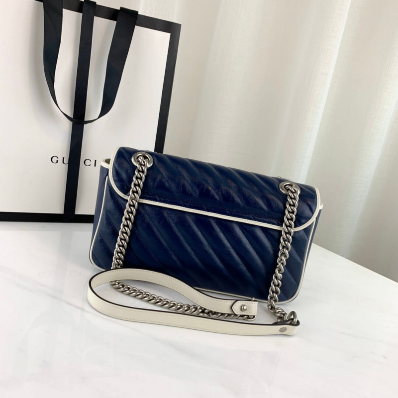 Replica Gucci Gg Marmont Small Shoulder Bag 443497 Blue