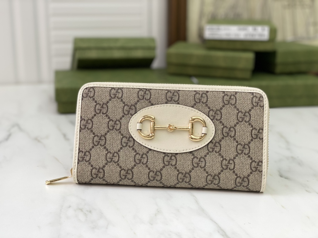 Replica Gucci Horsebit 1955 Zip Around Wallet
