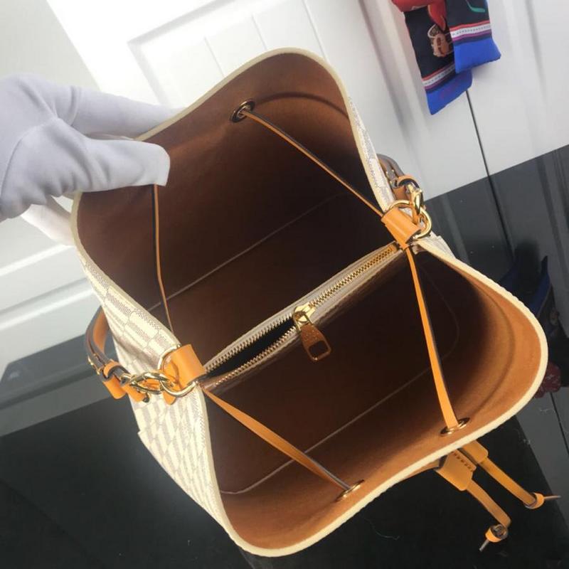 Replica Louis Vuitton Neonoe Mm M44022 White Plaid