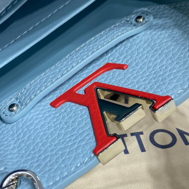 Replica Louis Vuitton Taurillon Leather Capucines Mini M57519