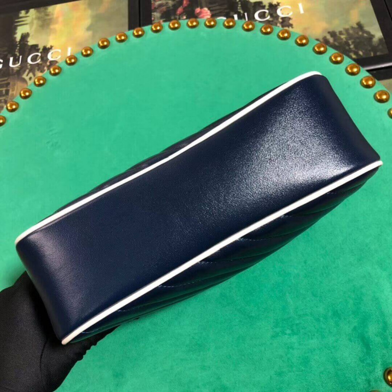 Replica Gucci Gg Marmont Small Shoulder Bag 447632 Blue