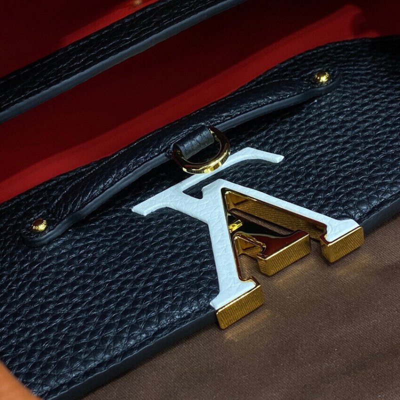 Replica Louis Vuitton Capucines Mm M59020 Noir/Rouge