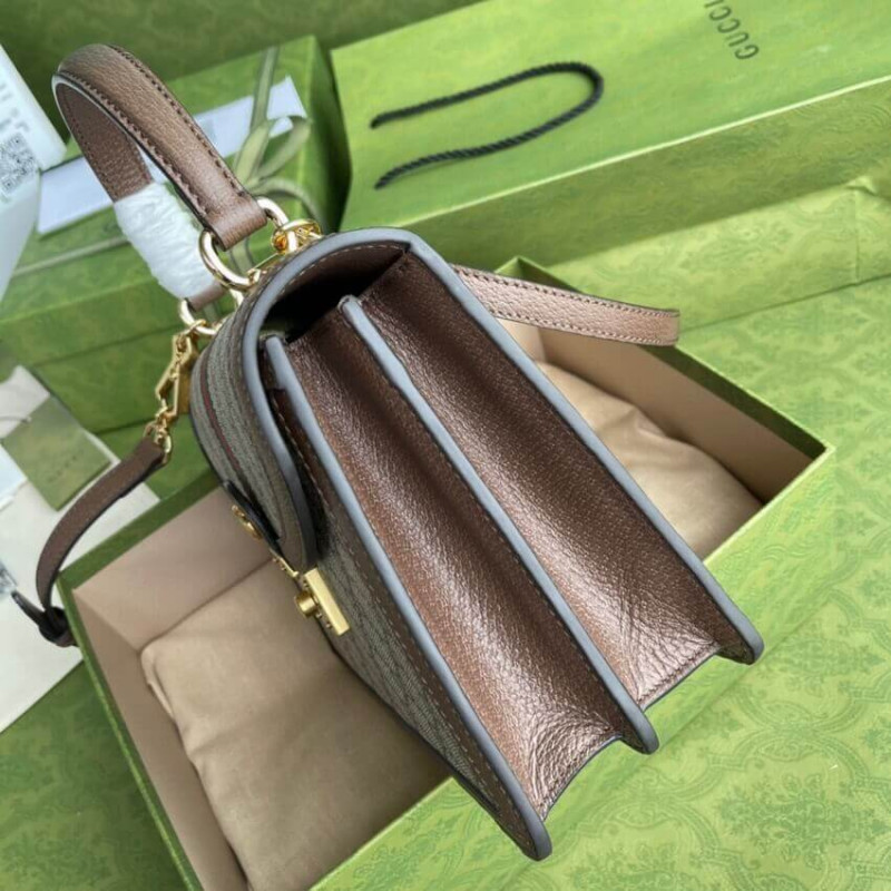 Replica Gucci Ophidia Small Top Handle Bag With Web 651055