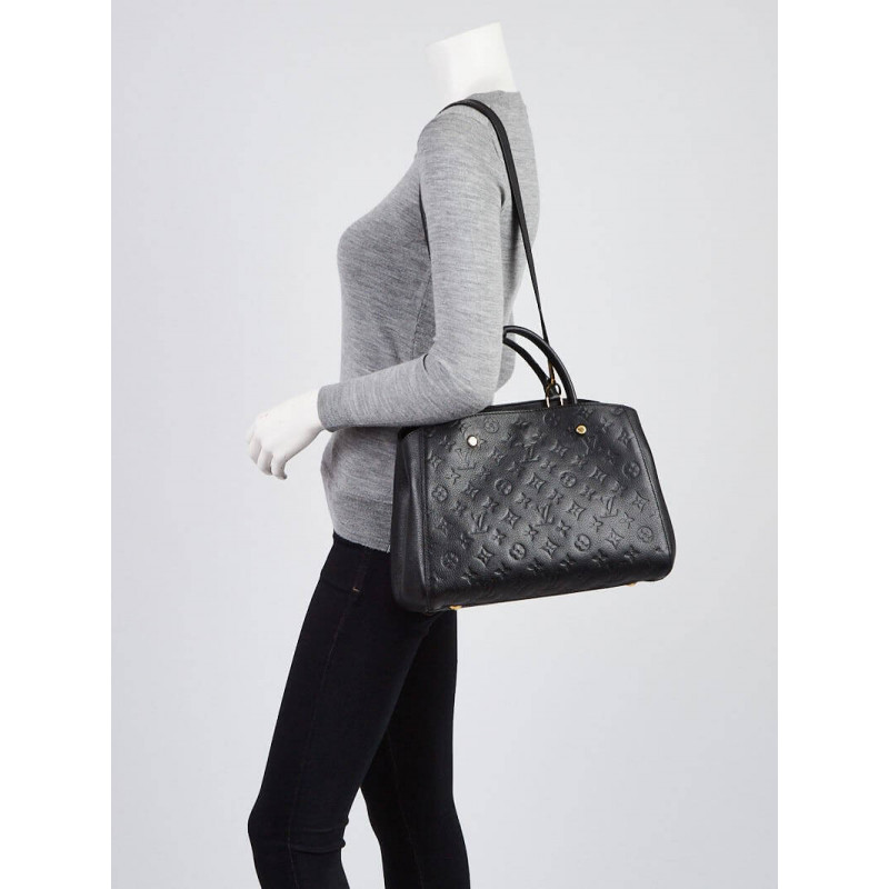 Replica Louis Vuitton Monogram Empreinte Leather Montaigne Mm M41048