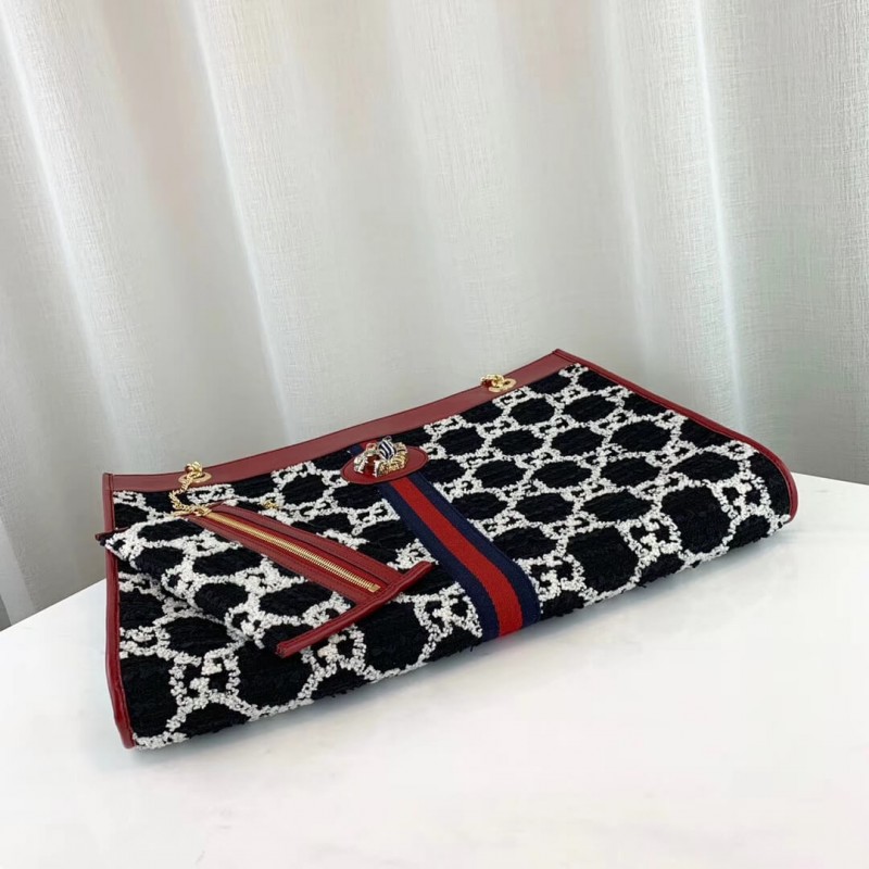 Replica Gucci Rajah Gg Tweed Large Tote 537219