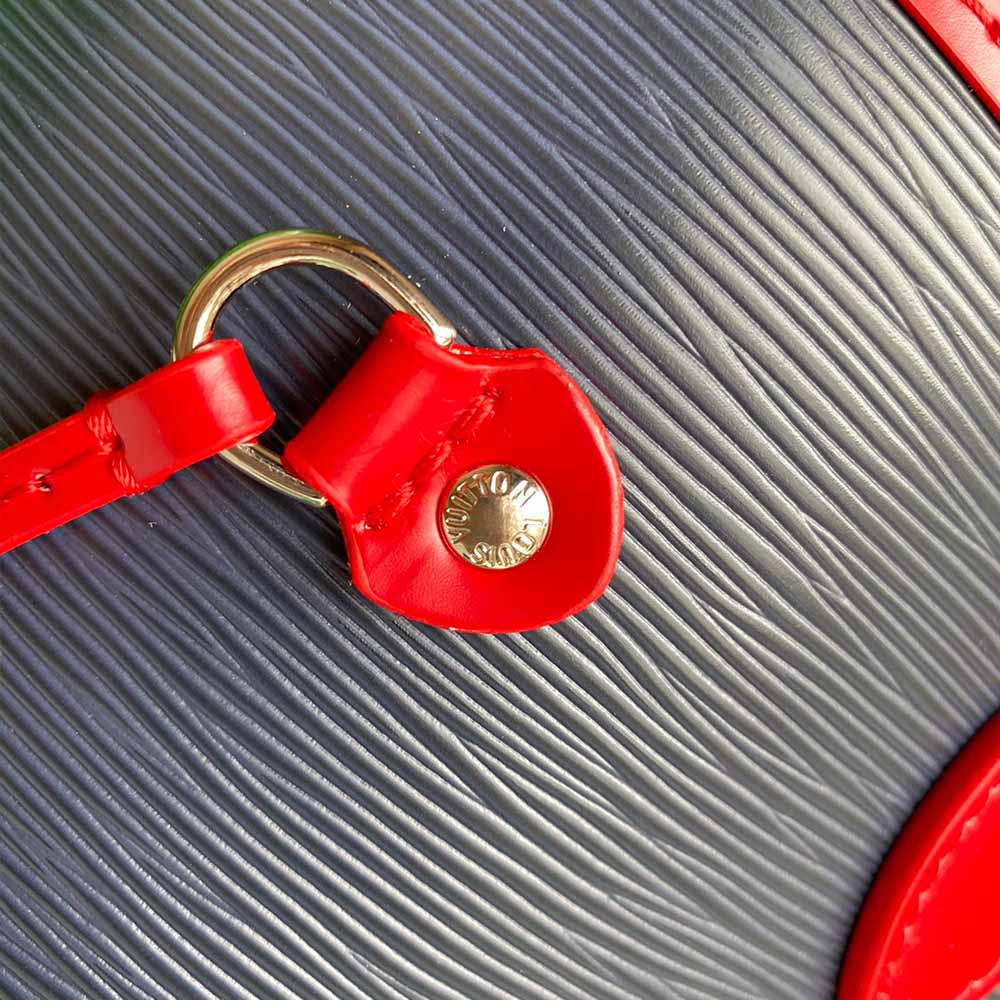 Replica Louis Vuitton Neverfull Mm Epi Leather M56947 Navy/Black/Red