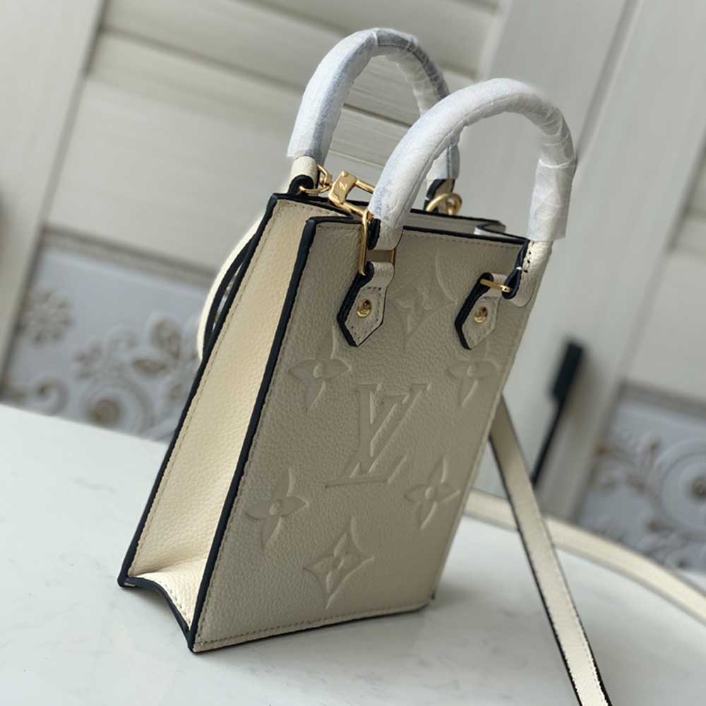 Replica Louis Vuitton Petit Sac Plat M80478 Black/White/Beige