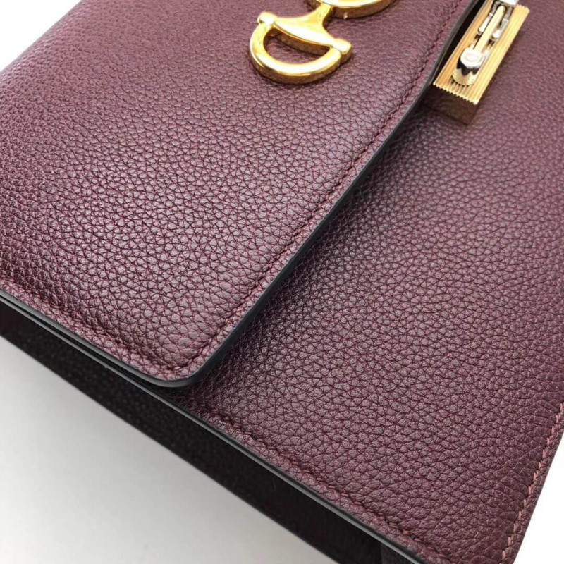 Replica Gucci Zumi Grainy Leather Small Shoulder Bag 576388