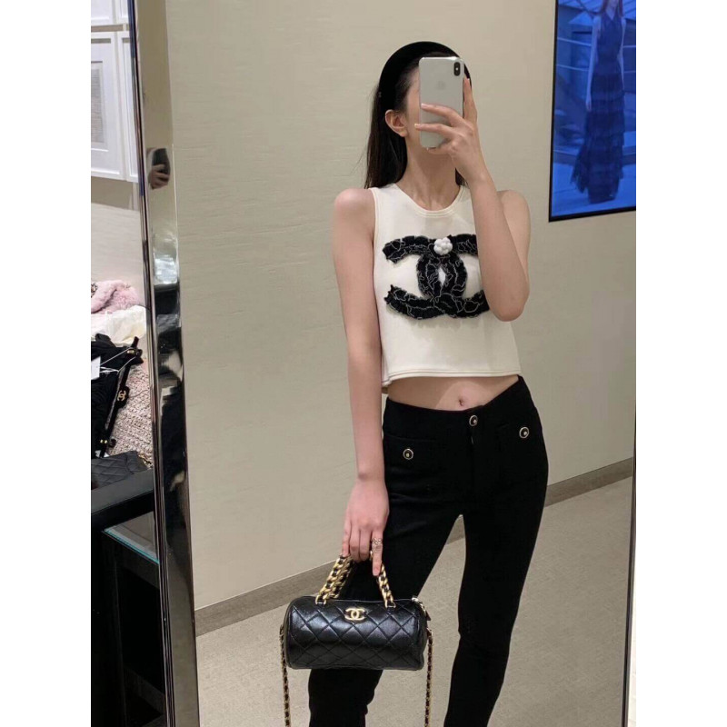 Replica Chanel Shiny Lambskin Small Bowling Bag As1899