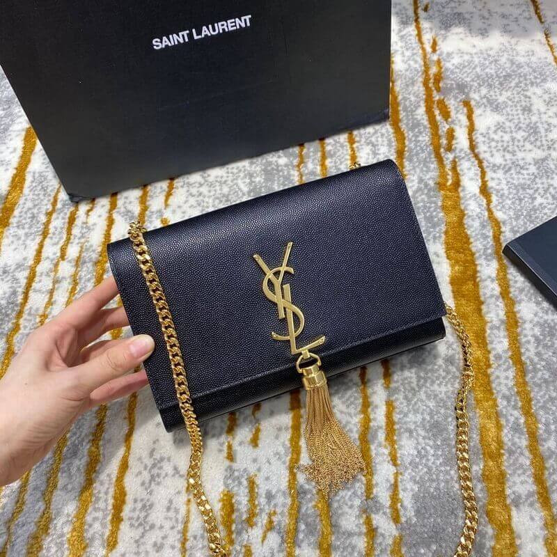 Replica Ysl Saint Laurent Kate Small With Tassel In Grain Leather 474366