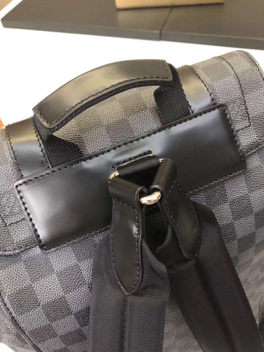 Replica Louis Vuitton Aaa-Christopher Pm N41379 Plaid Black