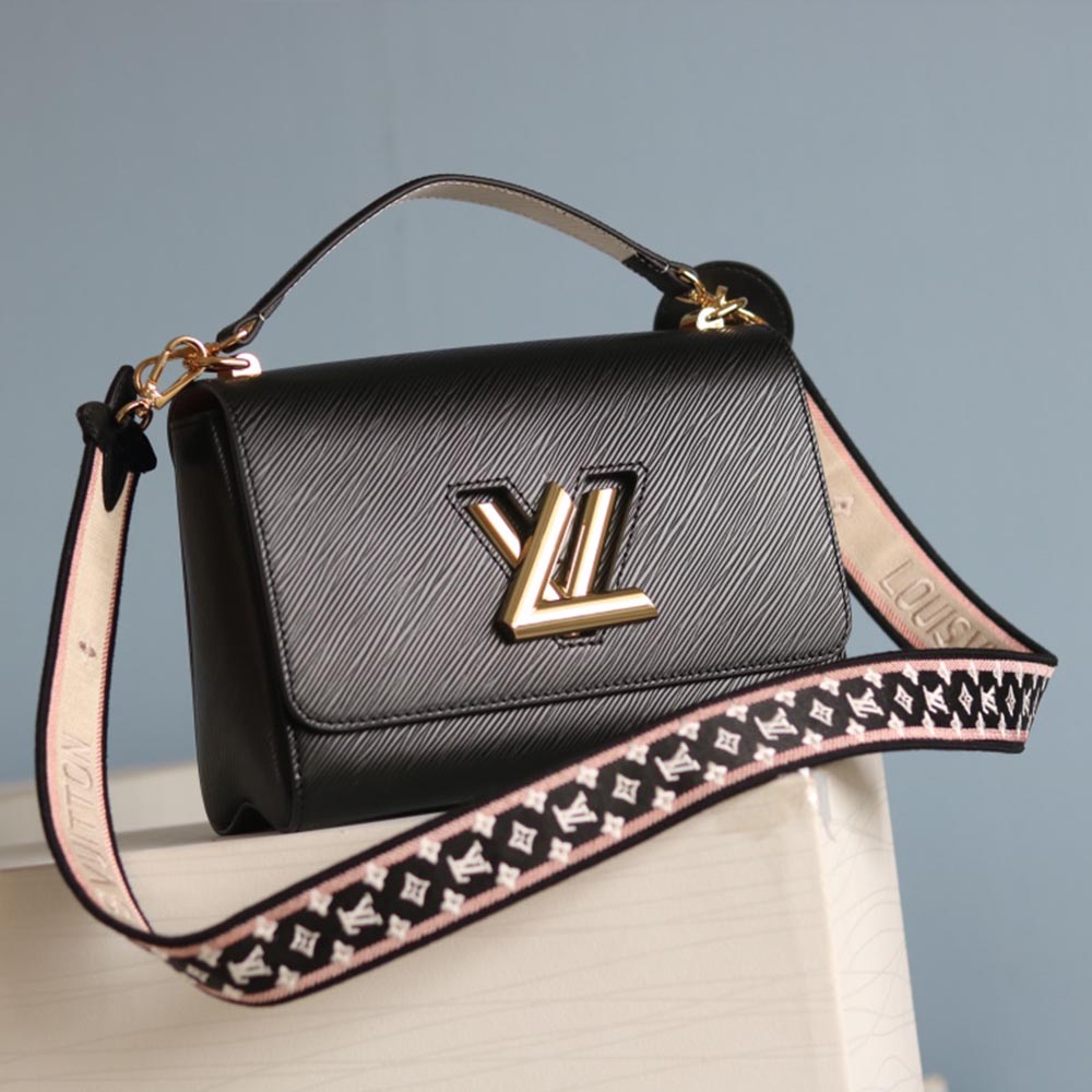Replica Louis Vuitton Twist Mm M57050 Beige/Black/Pink
