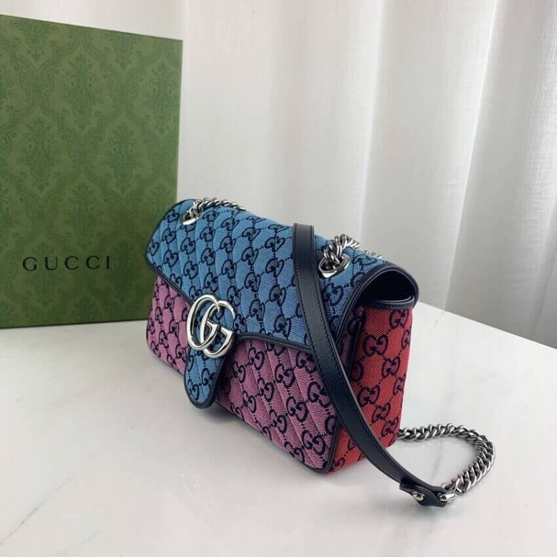 Replica Gucci Gg Marmont Multicolour Small Shoulder Bag 443497