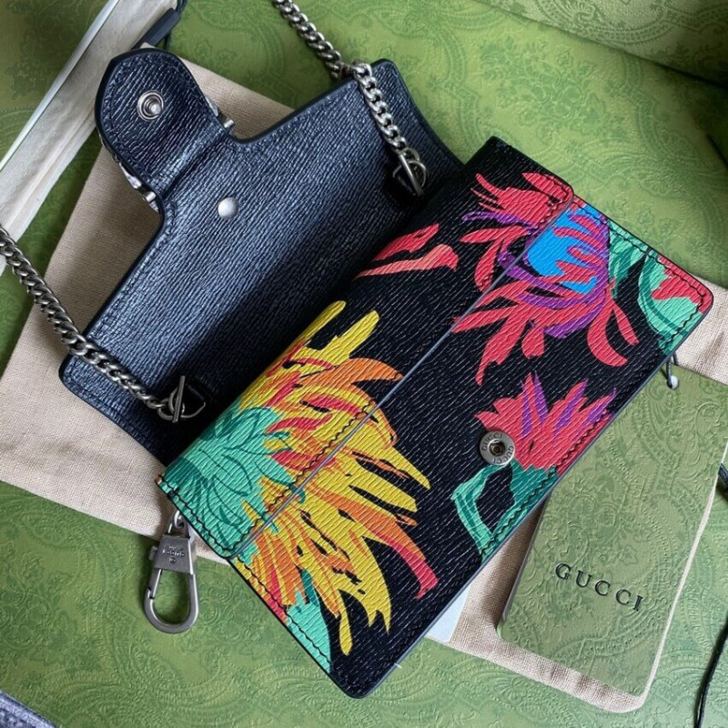 Replica Gucci Dionysus Ken Scott Print Super Mini Bag 476432 Black