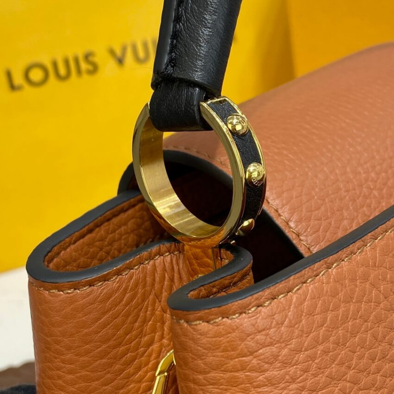 Replica Louis Vuitton Capucines Bb M59266 Gold/Noir