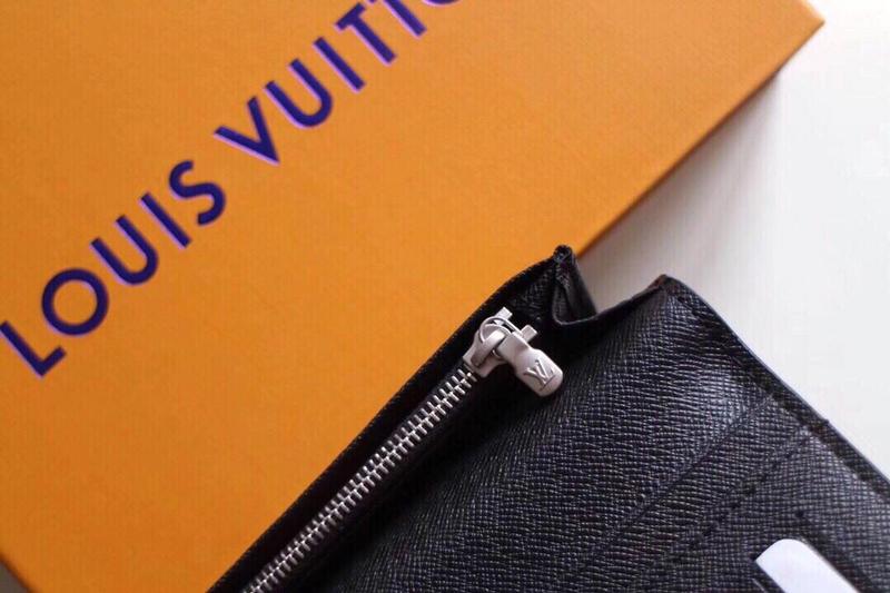 Replica Louis Vuitton Brazza Wallet Black