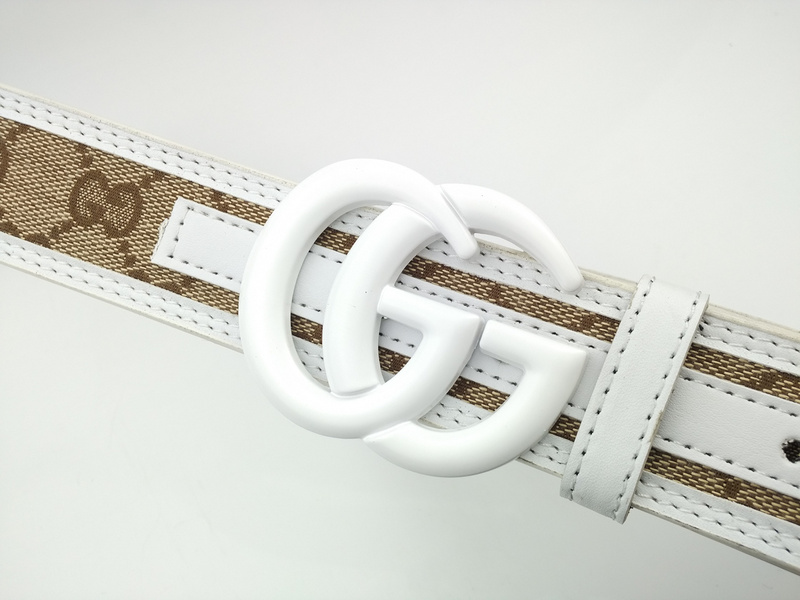 Replica Gucci Belt G318-75 White 38Mm