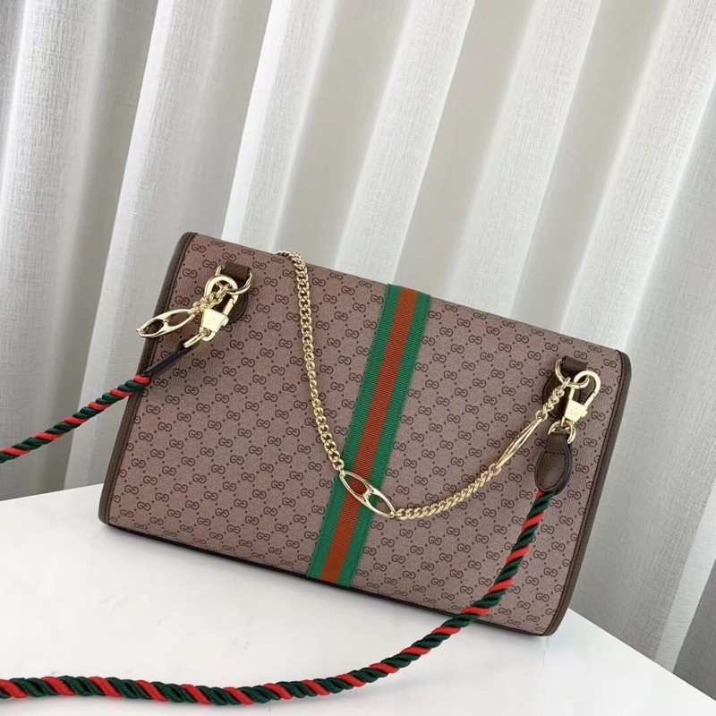 Replica Gucci Rajah Medium Shoulder Bag 564697 Coffee