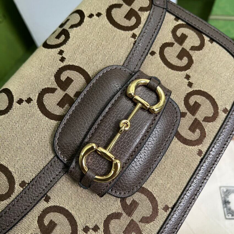 Replica Gucci Horsebit 1955 Shoulder Bag With Jumbo Gg 602204