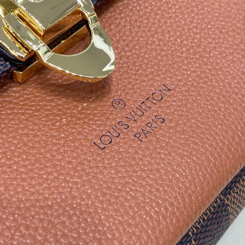 Replica Louis Vuitton Damier Ebene Canvas Vavin Pm N40110 Caramel