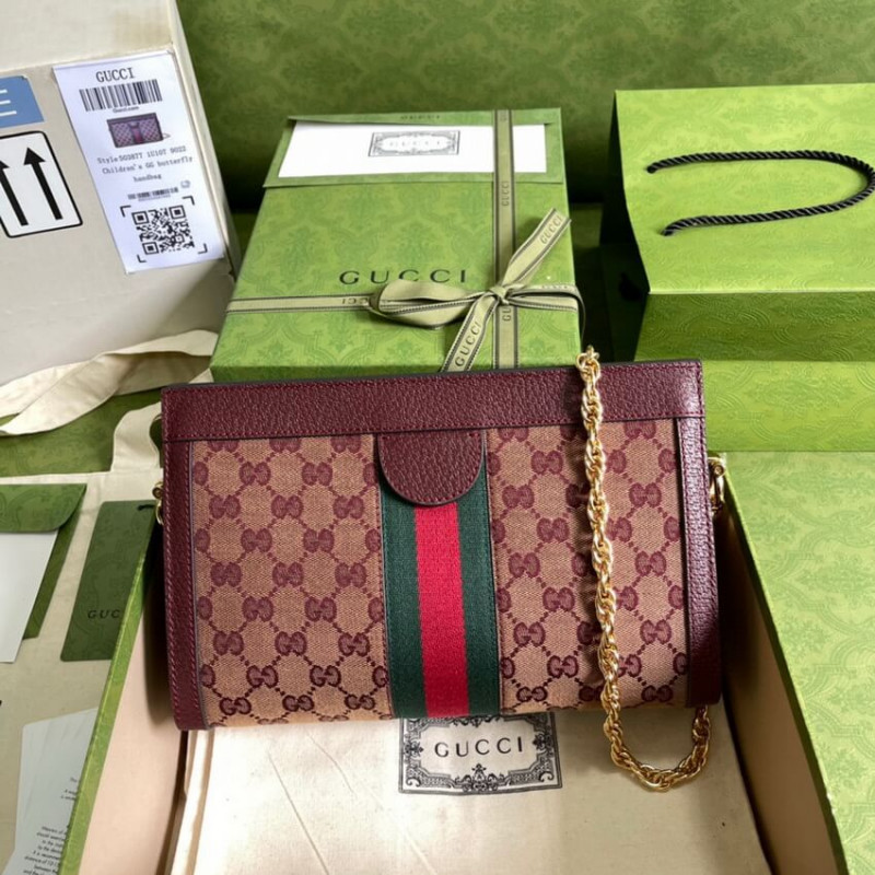 Replica Gucci Ophidia Gg Small Shoulder Bag 503877 In Burgundy