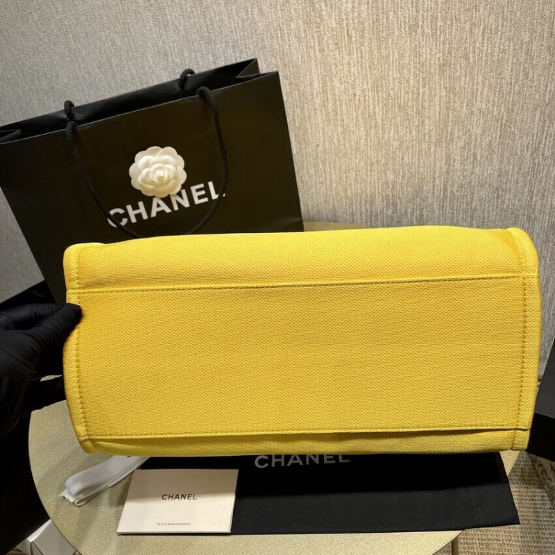 Replica Chanel 21S Deauville Orange Yellow Large Shopping Bag A66941
