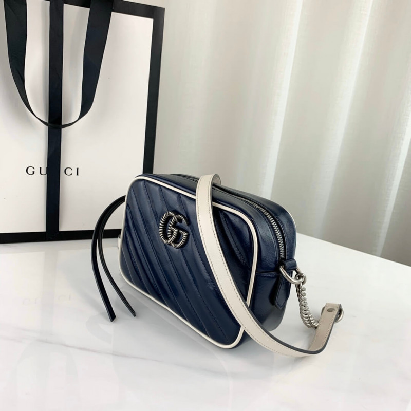 Replica Gucci Gg Marmont Matelasse Mini Bag 448065 Blue