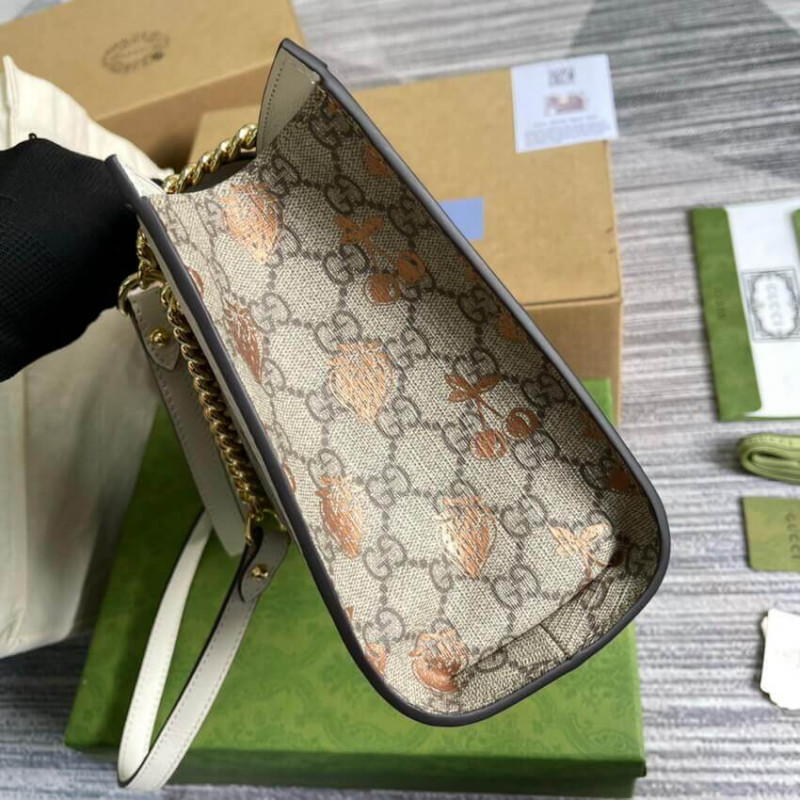 Replica Gucci Padlock Small Berry Tote Bag 498156