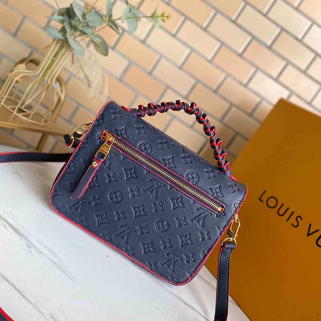 Replica Louis Vuitton Pochette Metis M44881 Navy Blue/Beige/White
