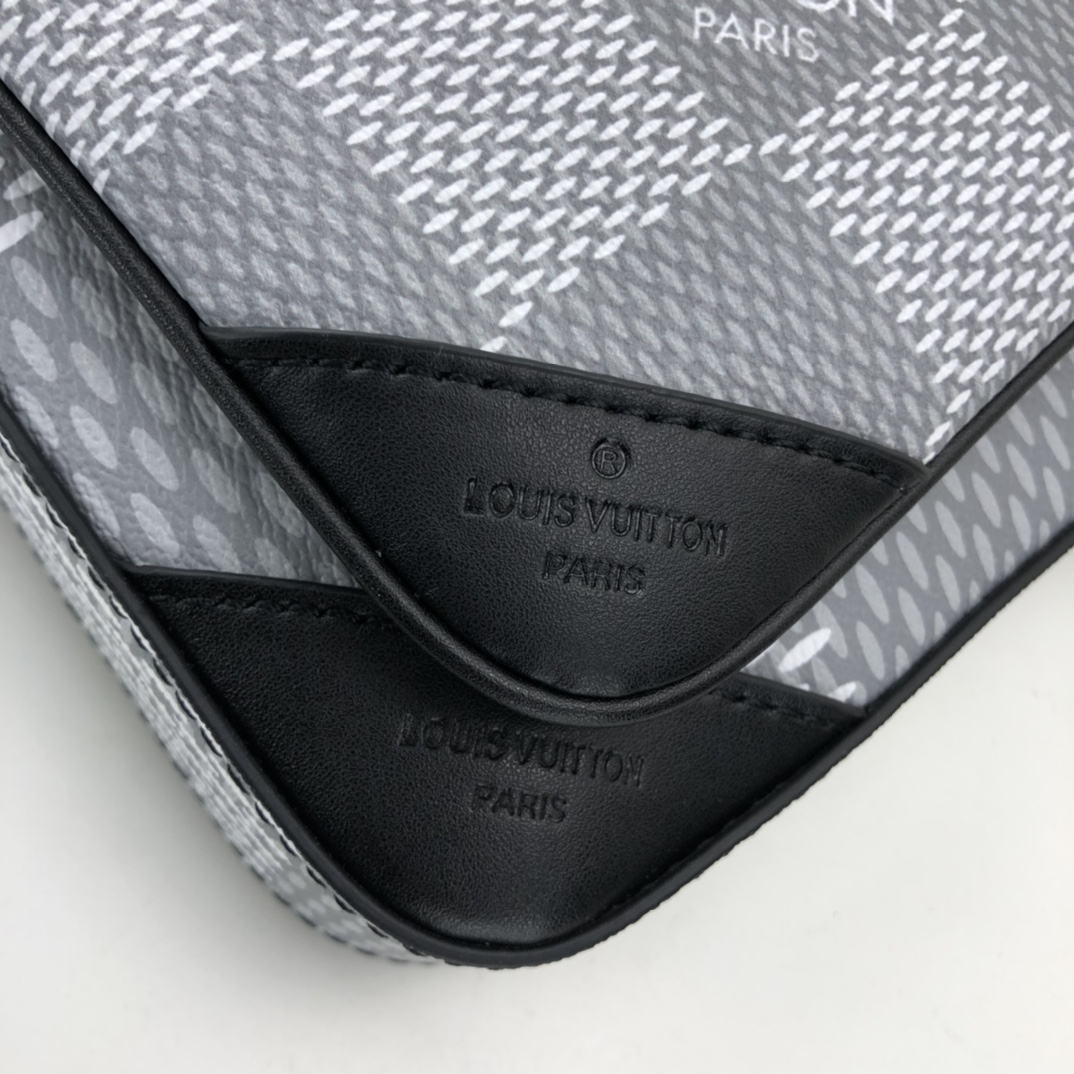 Replica Louis Vuitton Trio Messenger N50017 Black/Grey