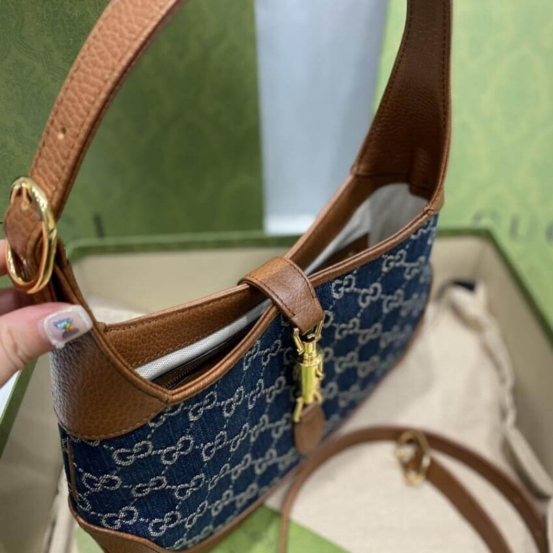 Replica Gucci Denim Jackie 1961 Small Shoulder Bag 636706
