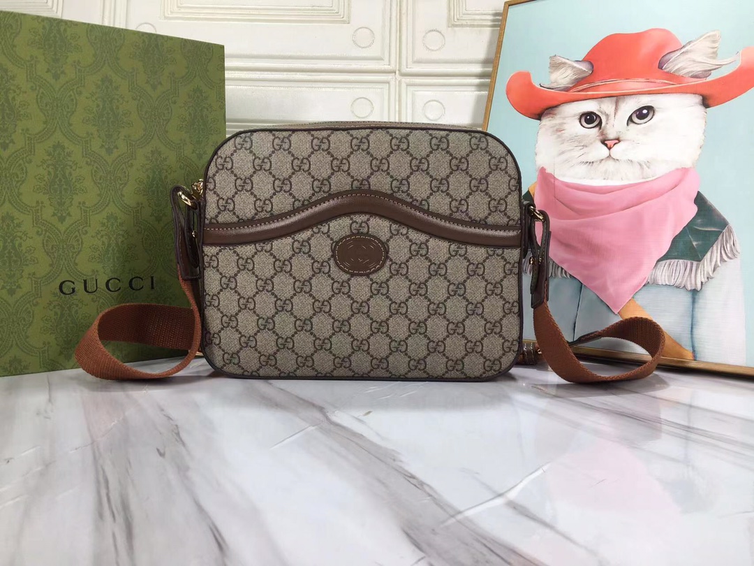 Replica Gucci Messenger Bag With Interlocking G 675891