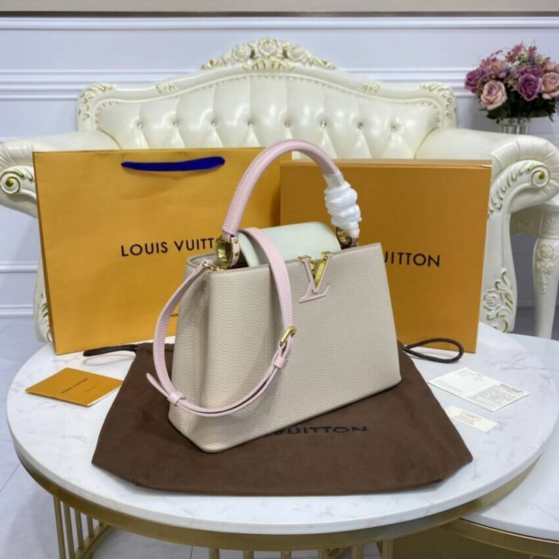 Replica Louis Vuitton Taurillon Leather Capucines Mm M57224