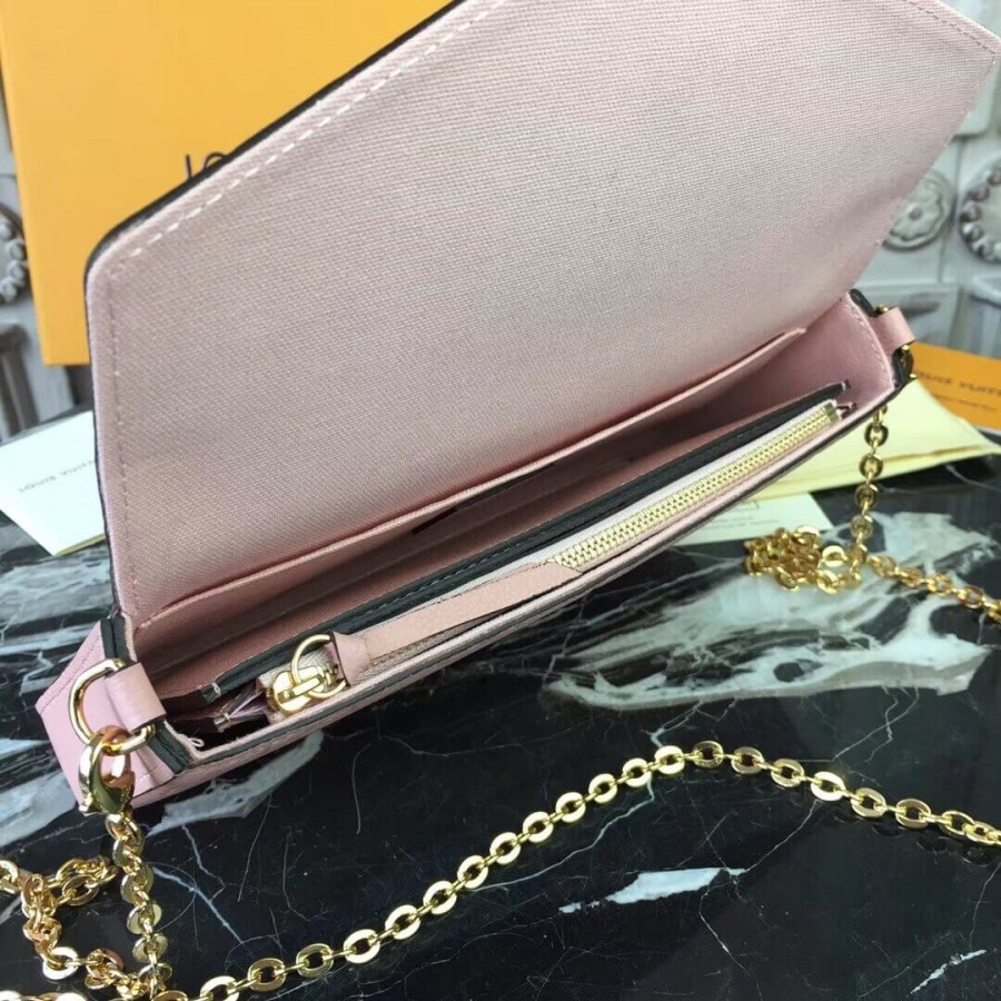 Replica Louis Vuitton Monogram Empreinte Pochette Felicie M64064