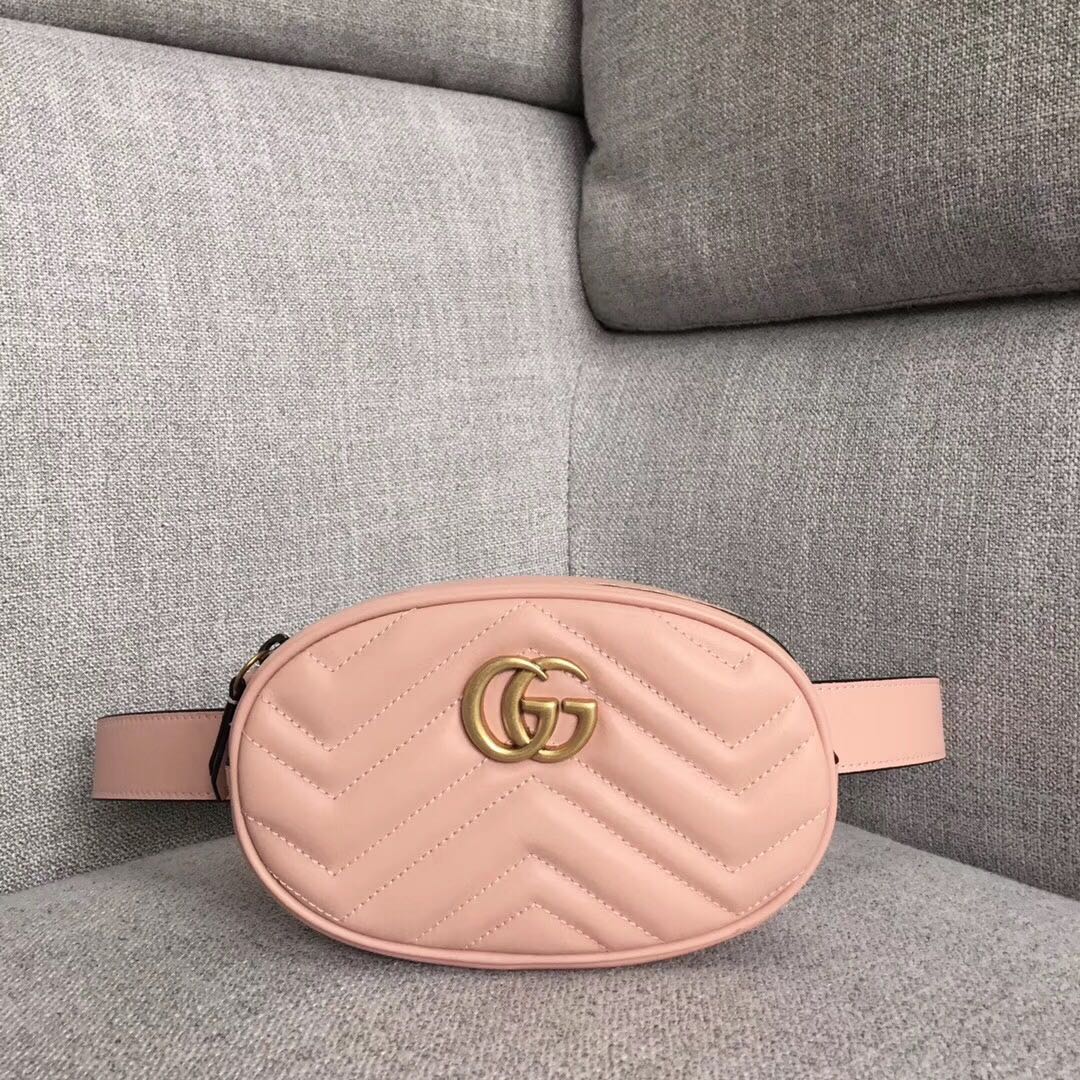 Replica Gucci Marmont Matelasse Leather Belt Bag