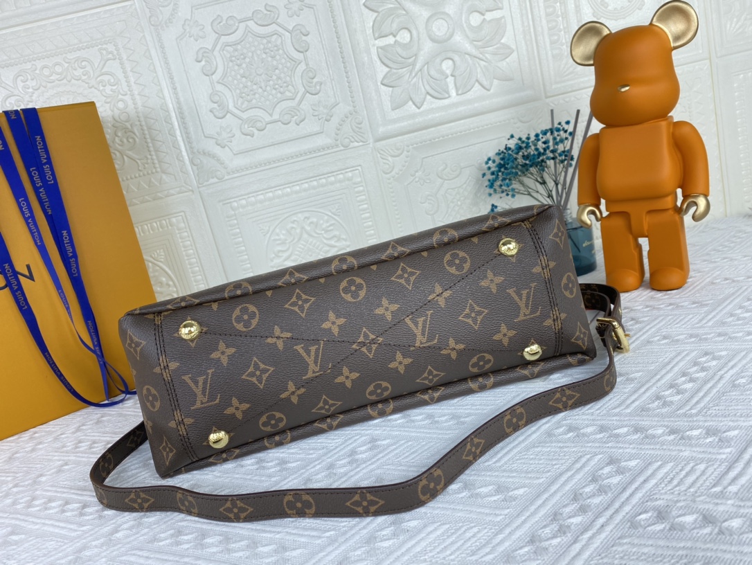Replica Louis Vuitton Pallas Mm Monogram Black/Red/Pink