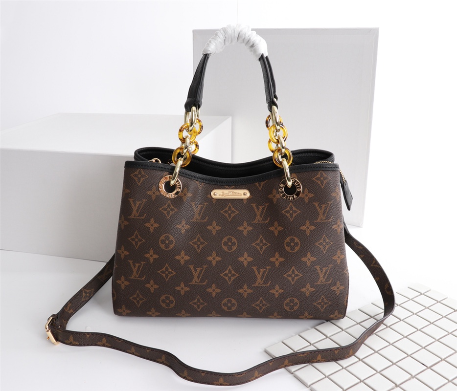Replica Louis Vuitton Classic Monogram Handle Bag With Strap