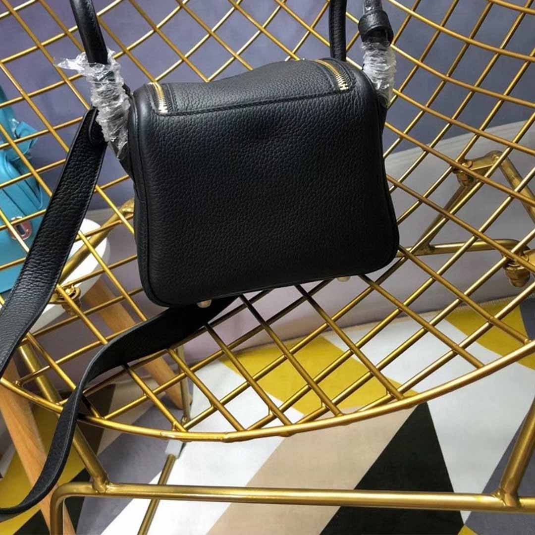Replica Hermes Aaa-Lindy Mini Bag H079086Ck37 Black/Red/Grey