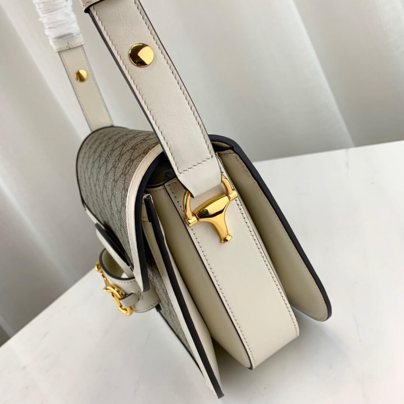 Replica Gucci 1955 Horsebit Gg Supreme Shoulder Bag 602204