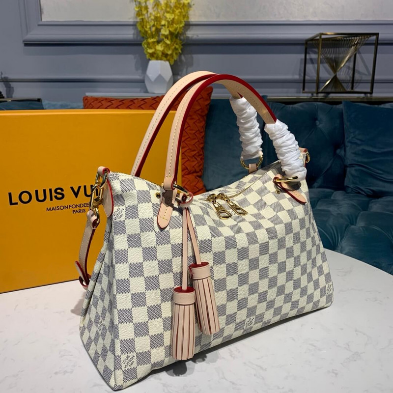 Replica Louis Vuitton Damier Azur Canvas Lymington N40022