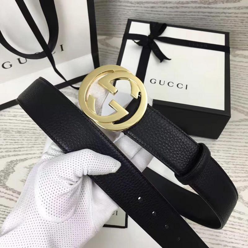 Replica Gucci Belt B2- Gold Buckle 40Mm