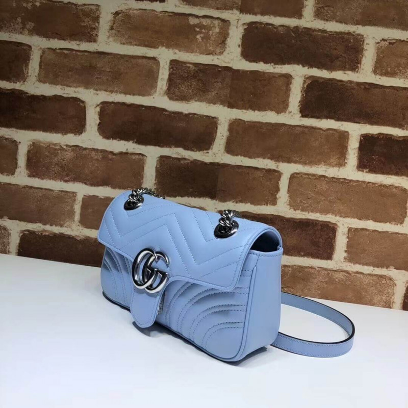 Replica Gucci Gg Marmont Matelasse Chevron Leather Mini Bag 446744