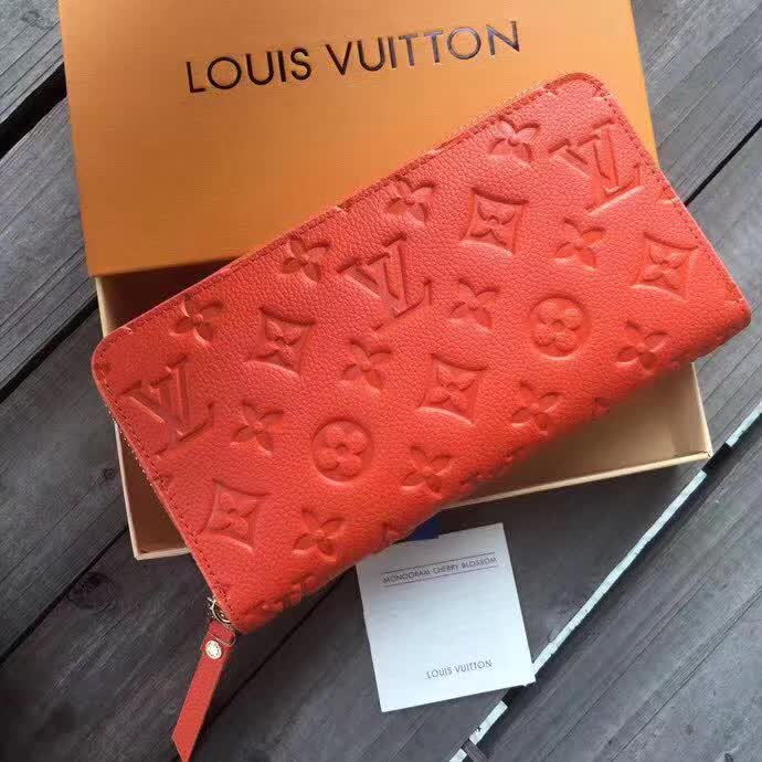 Replica Louis Vuitton Supple Monogram Empreinte Leather Zippy Wallet