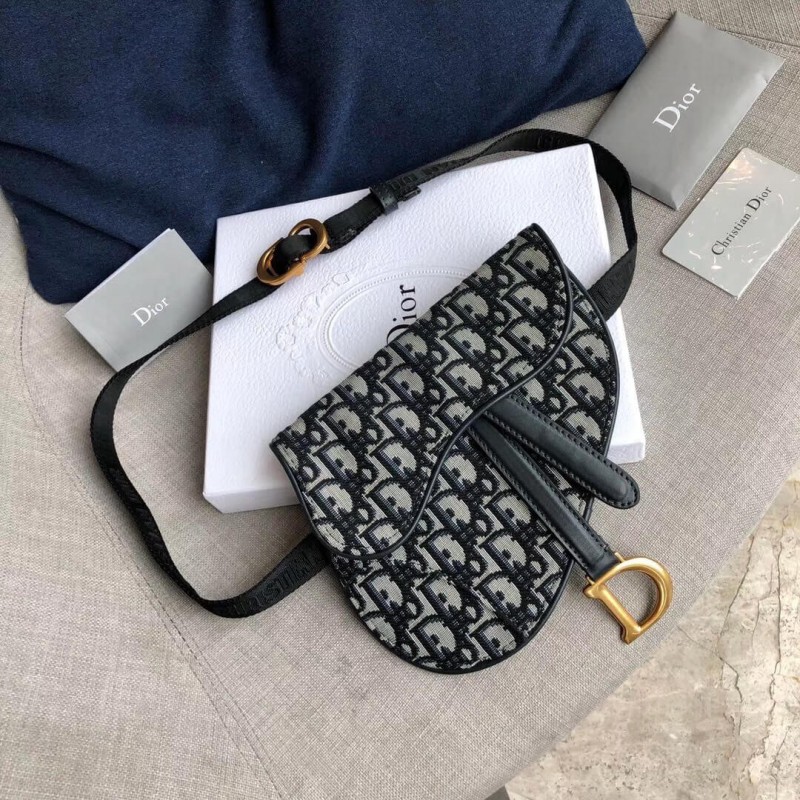 Replica Christian Dior Oblique Saddle Belt Bag S5632