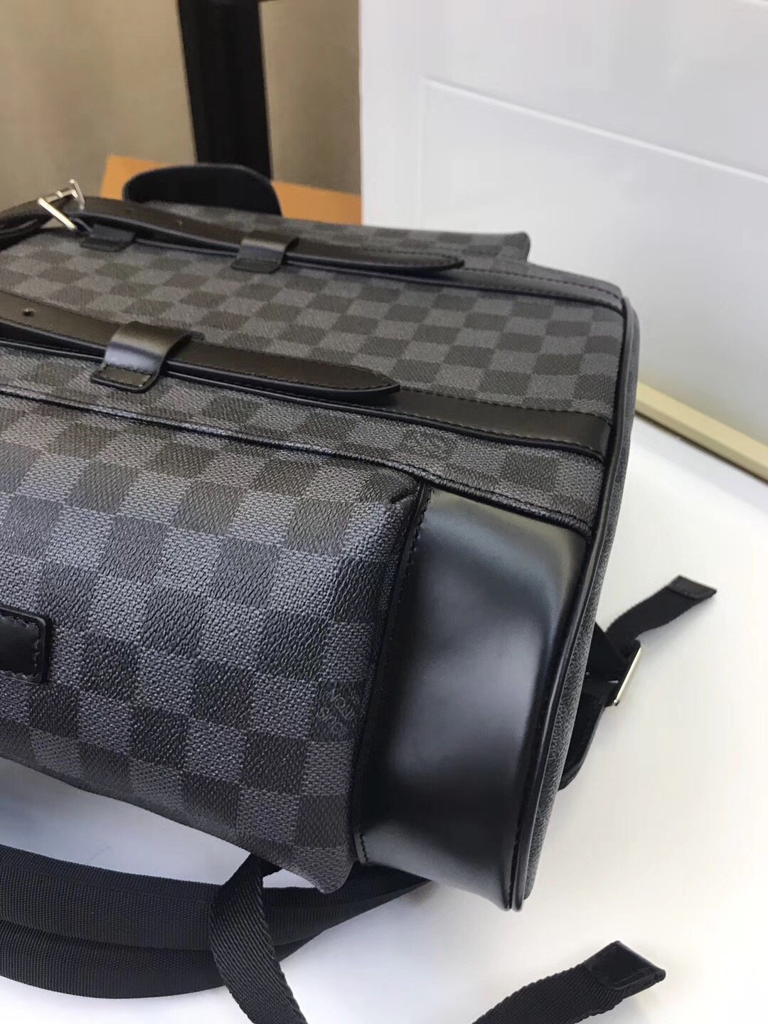 Replica Louis Vuitton Aaa-Christopher Pm N41379 Plaid Black