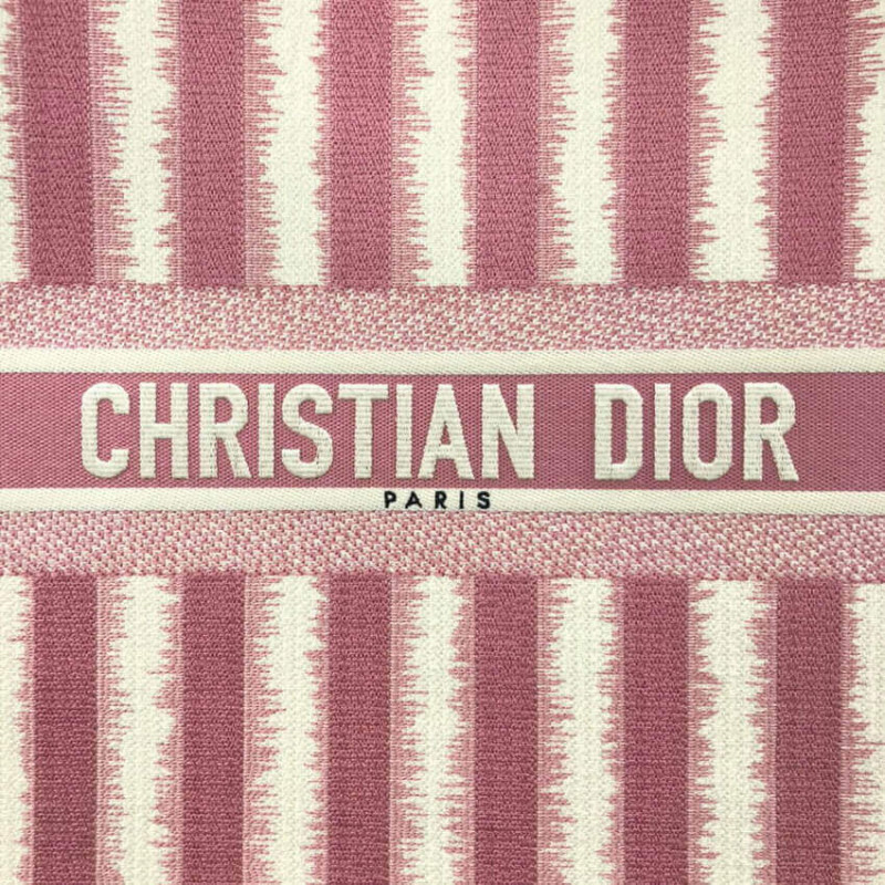 Replica Dior Book Tote Pink D-Stripes Embroidery M1286