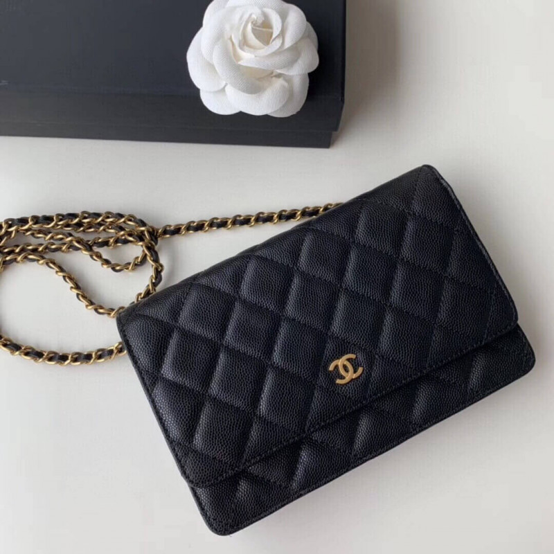 Replica Chanel Caviar Quilted Wallet On Chain Woc A33814