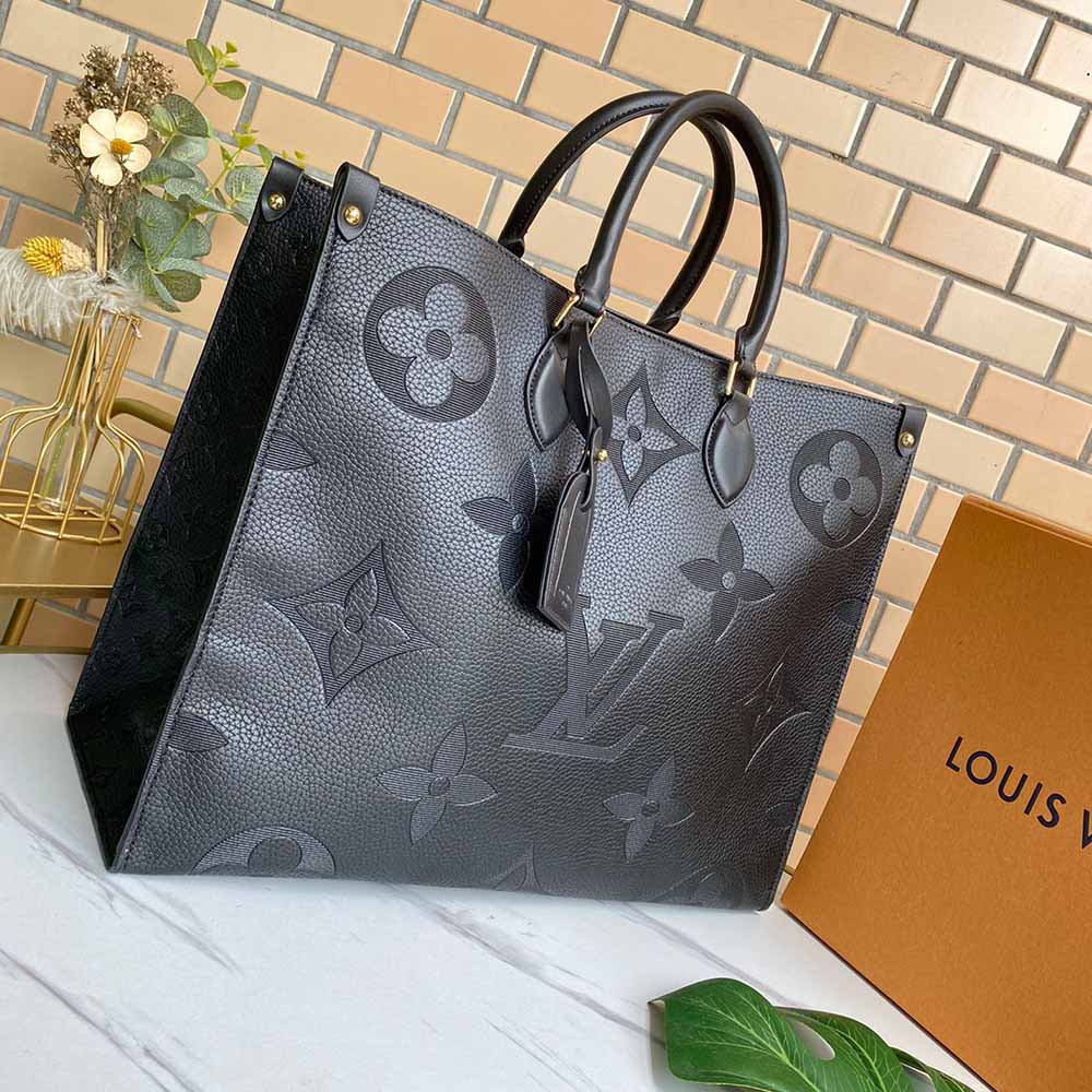 Replica Louis Vuitton Onthego Gm-M45320 41Cm Blk/Blue/Red