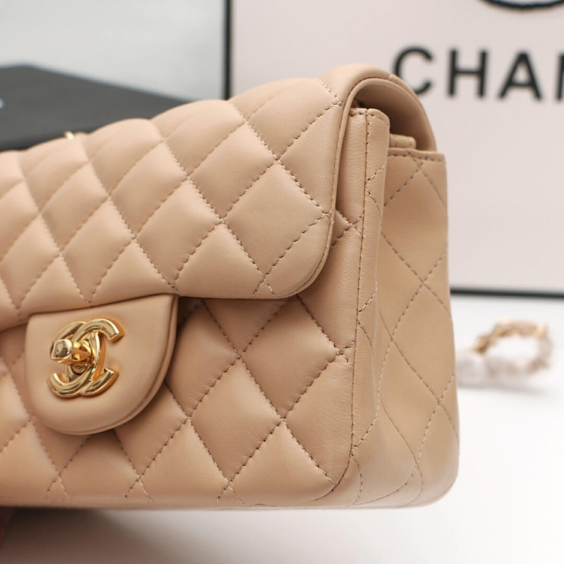 Replica Chanel Lambskin 17Cm Classic Flap Bag 1115